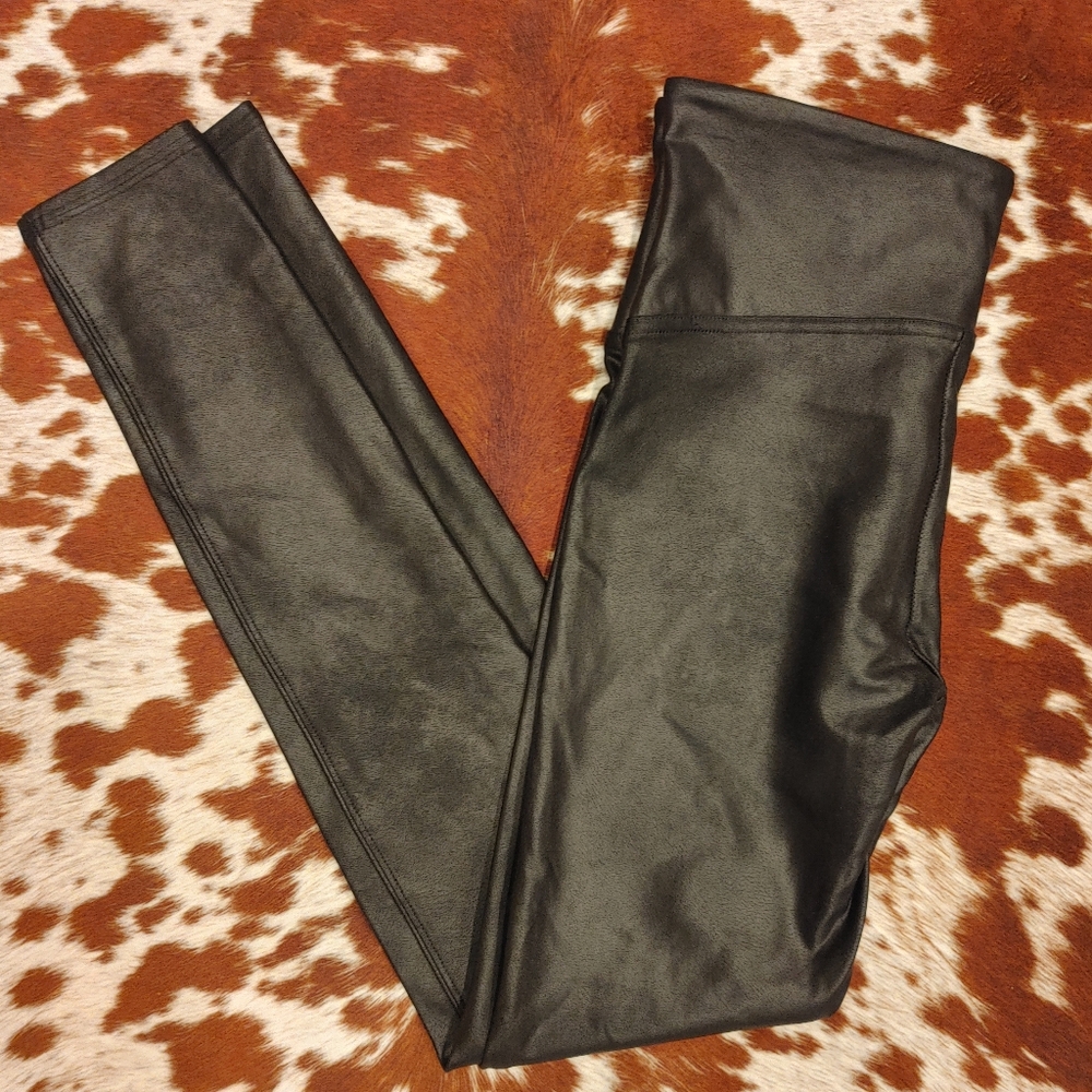 SPANXshape™ Faux Leather Leggings, Black M